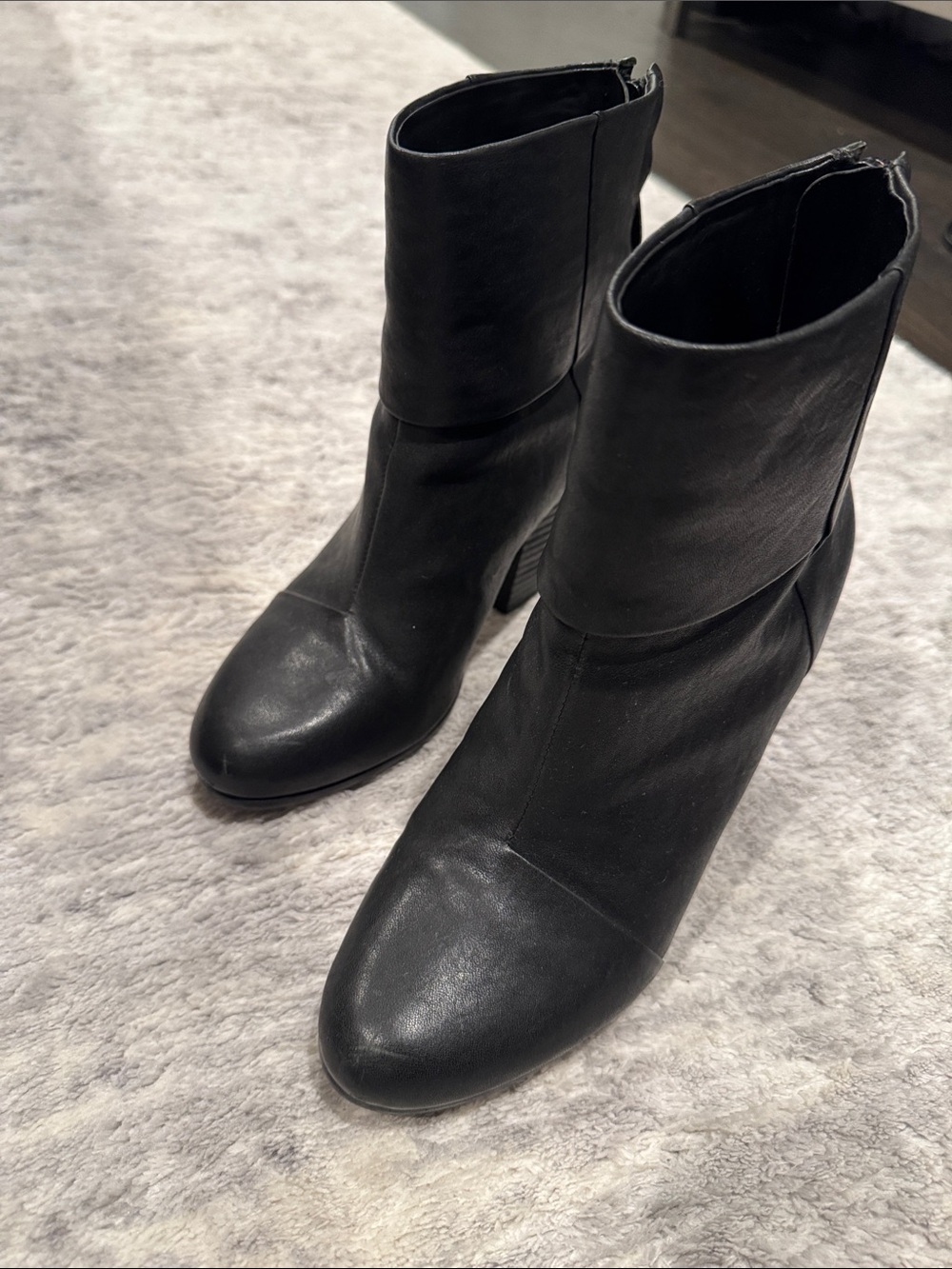 Rag and bone black boots 38